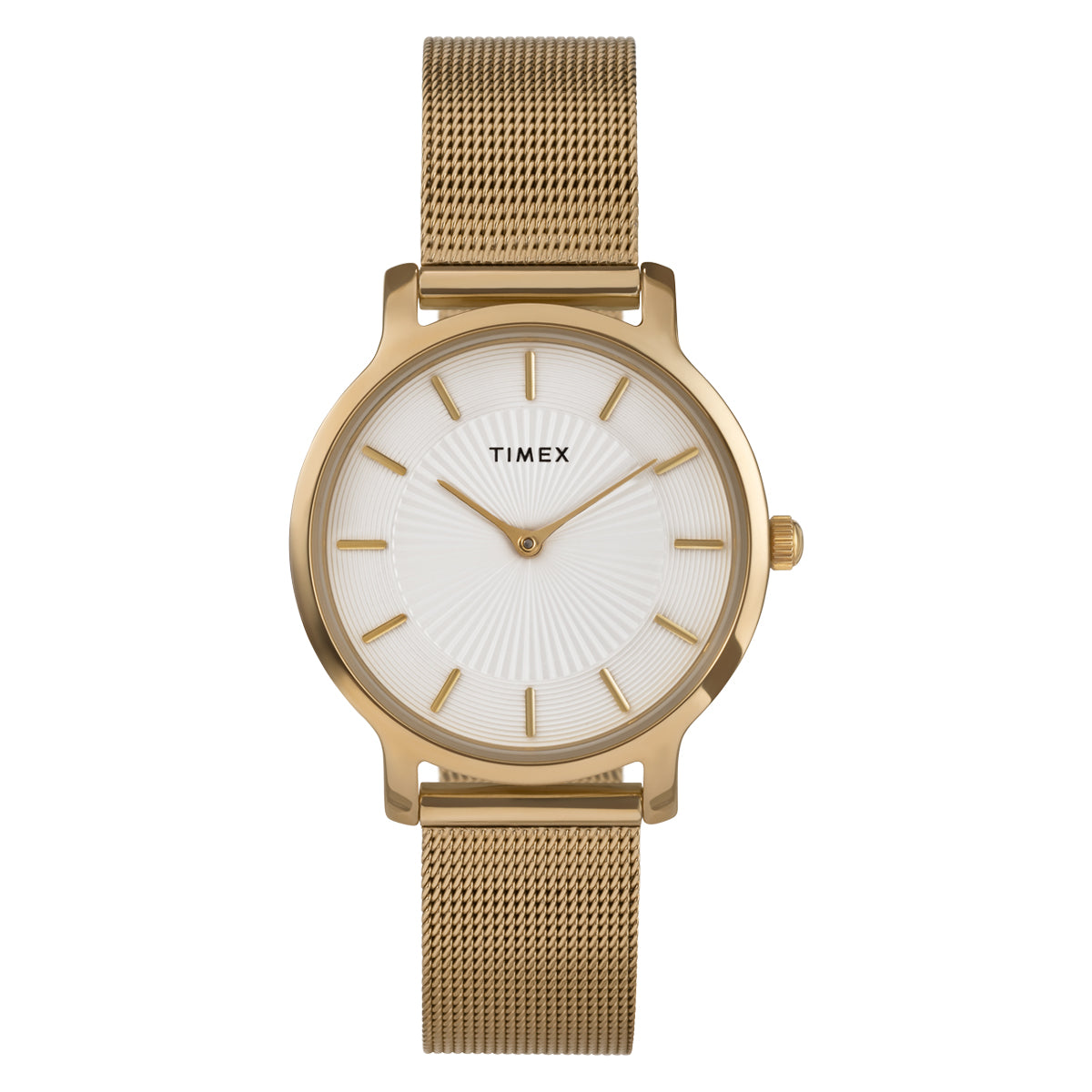 Zegarek na złotej bransolecie - Timex Transcend