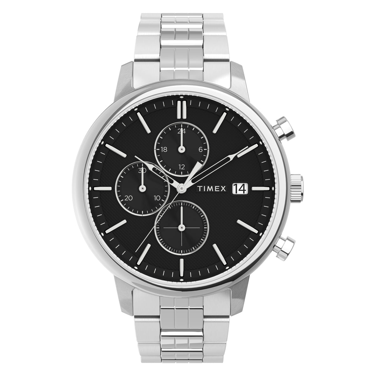 Zegarek na srebrnej bransolecie - Timex Chicago