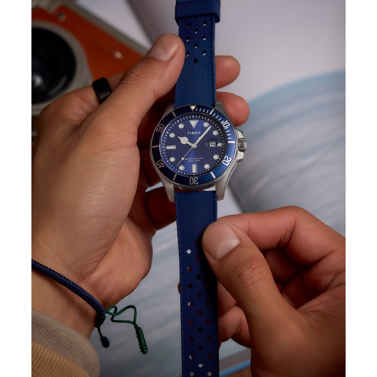 Zegarek na granatowym pasku - Timex Harborside Coast