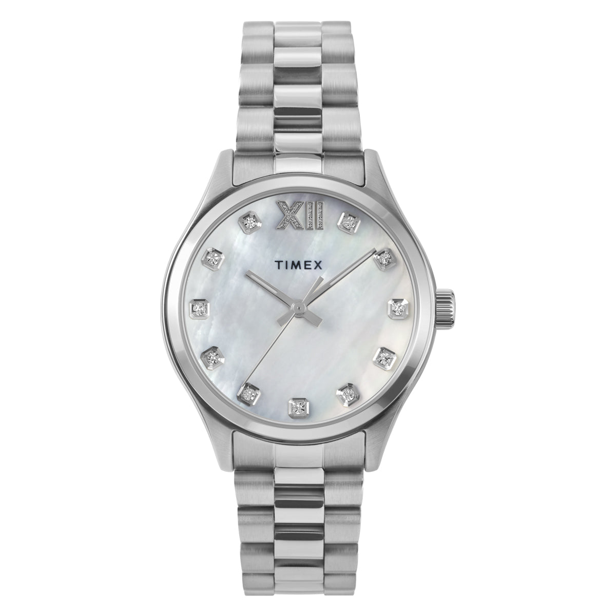 Zegarek na srebrnej bransolecie - Timex Legacy