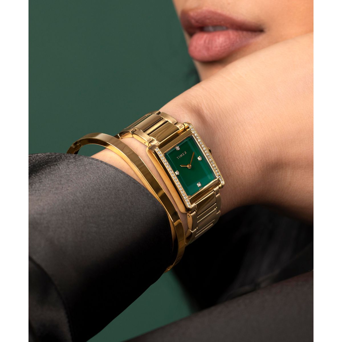 Zegarek na złotej bransolecie - Timex Hailey