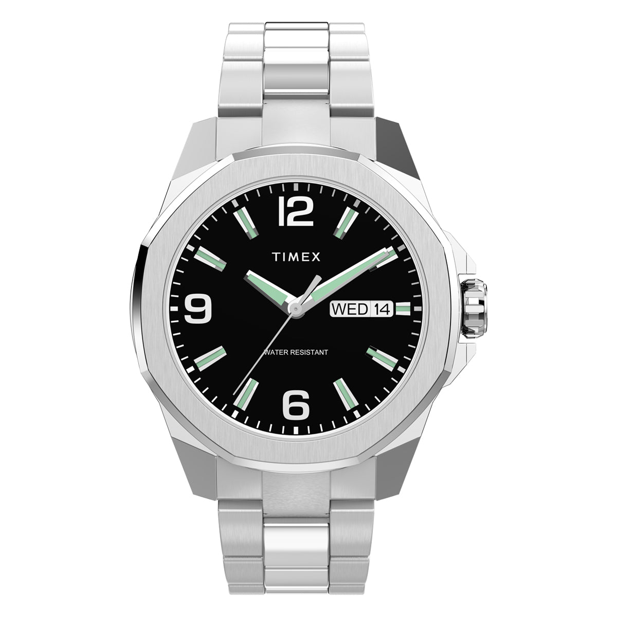 Zegarek na srebrnej bransolecie - Timex Essex