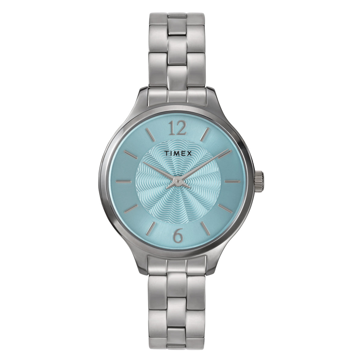 Zegarek na srebrnej bransolecie - Timex Peyton