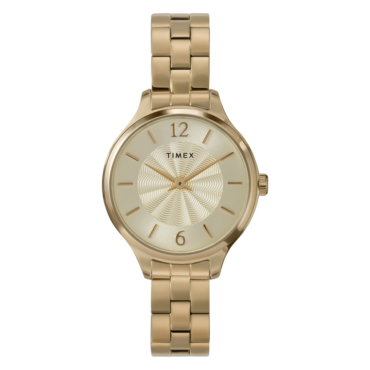 Zegarek na złotej bransolecie - Timex Peyton