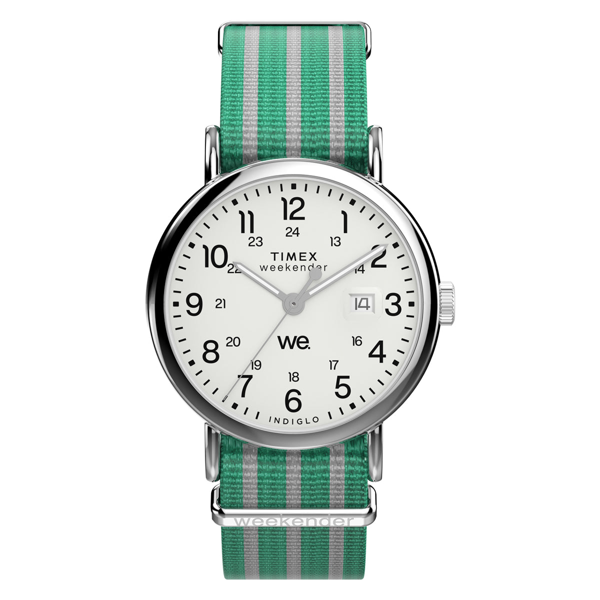 Zegarek na zielonym pasku - Timex Weekender Main Line