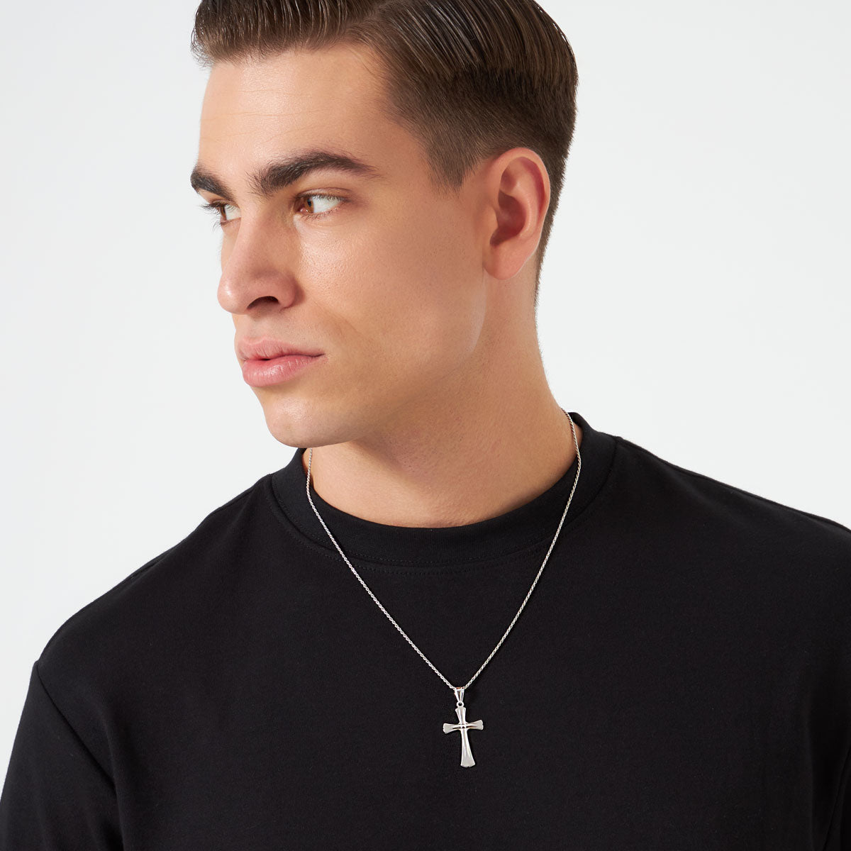 Zawieszka srebrna - krzyżyk