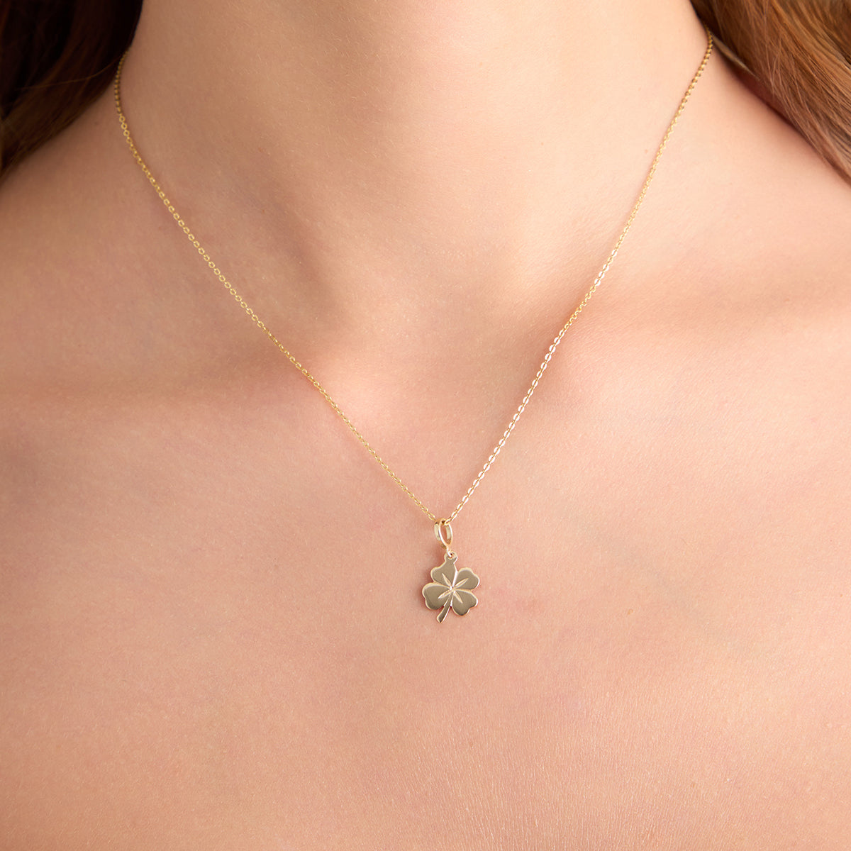 Zawieszka złota - koniczyna - Verona