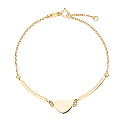 Bransoletka złota - serce - Symbole Miłości