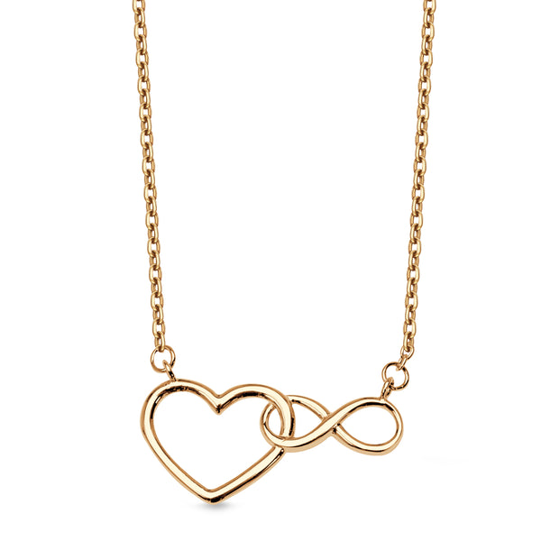 Naszyjnik złoty - serce - Symbole Miłości